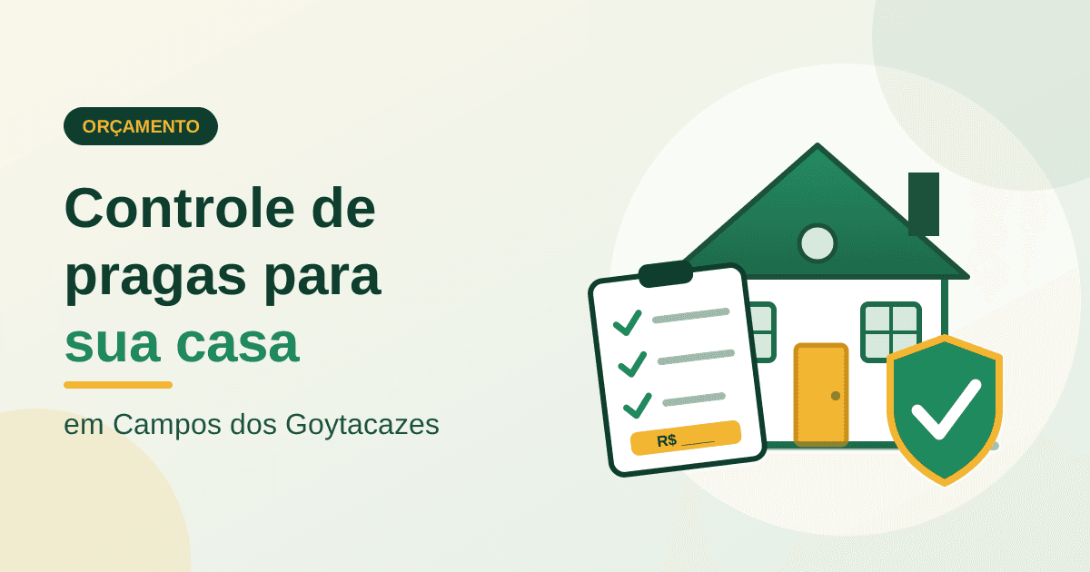 Orçamento para Controle de Pragas em Campos dos Goytacazes